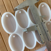 8-Cavity Oval Resin Mold – 5cm Long, 0.7cm Deep